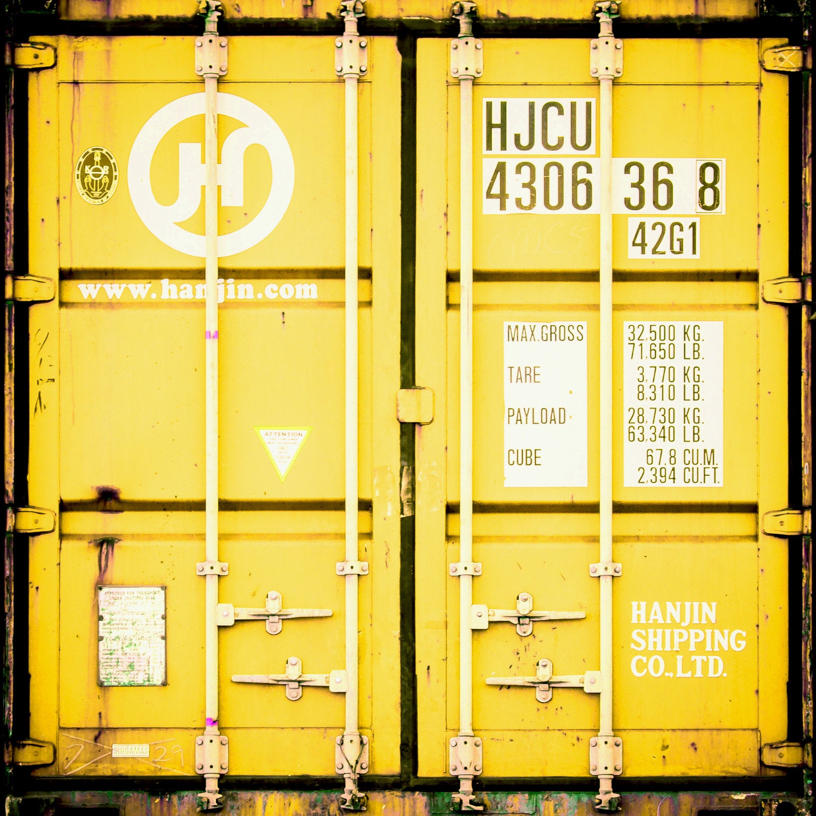 Foto "Container gelb" 10x10 - Kila