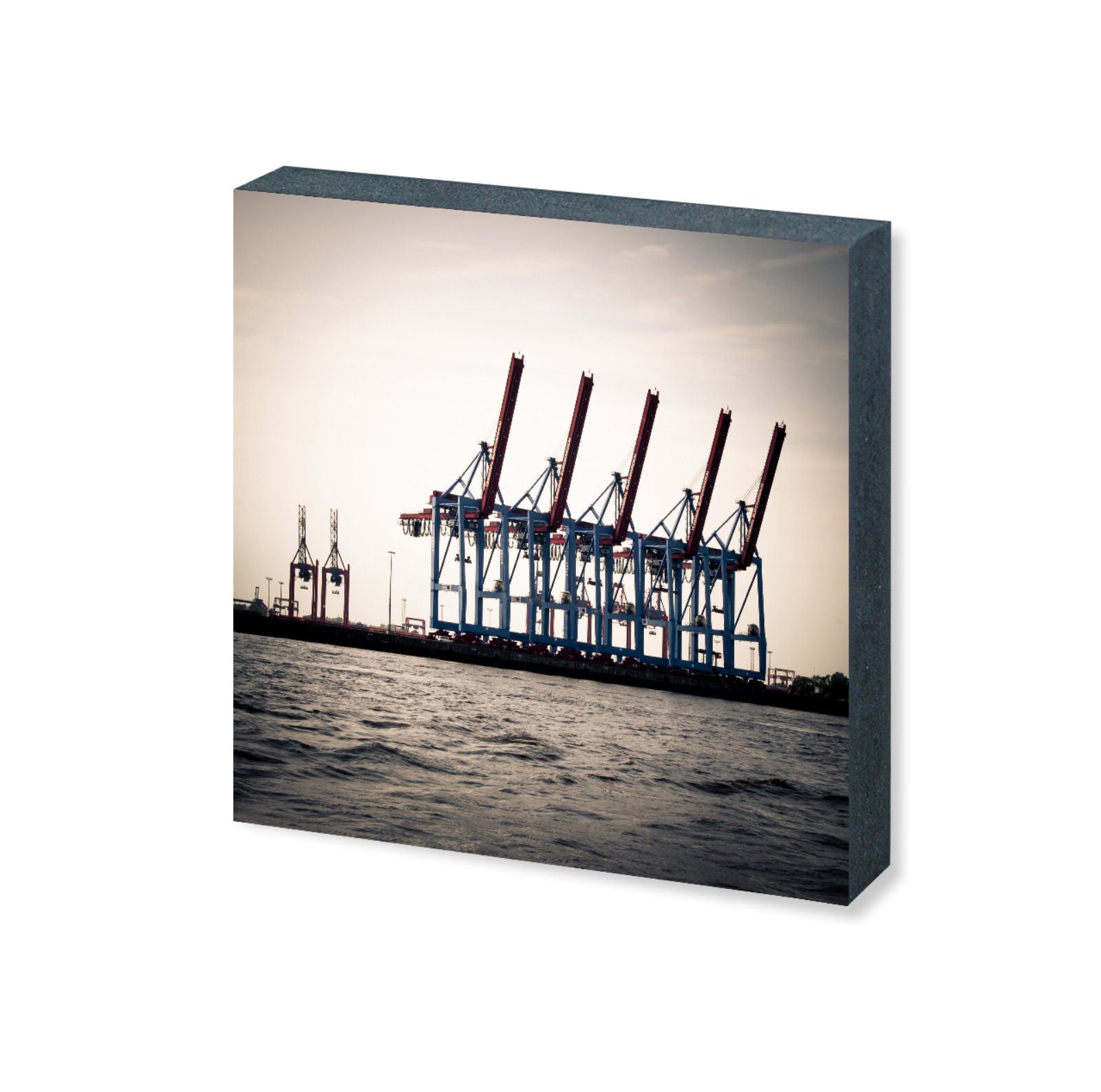 Foto "Hamburg 5 Kräne" HH-127 10x10 - Kila