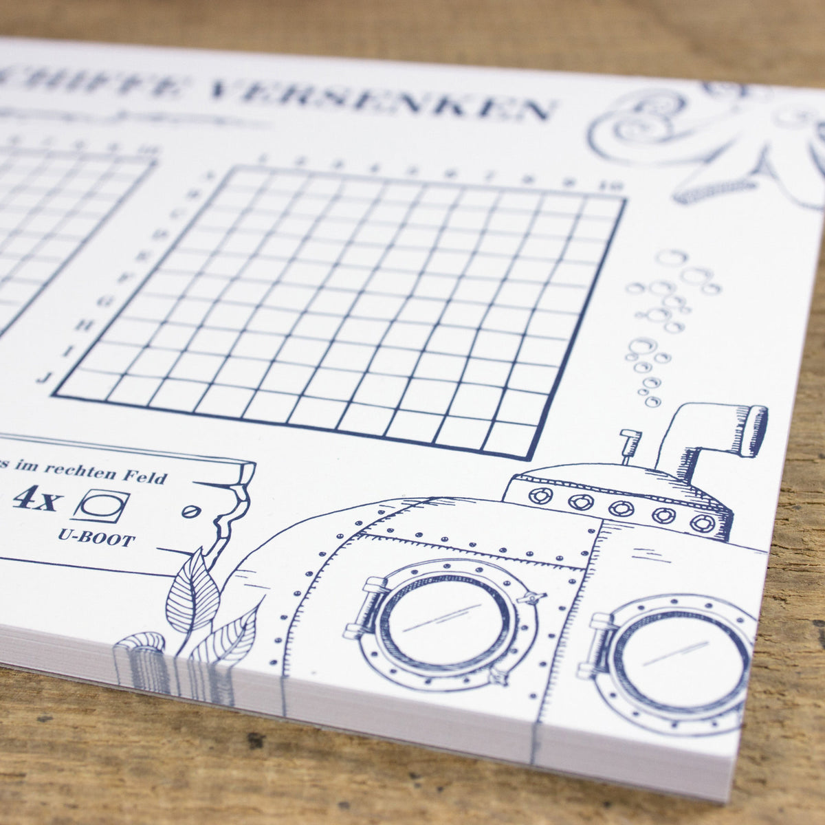 Block &quot;Schiffe versenken&quot;- bow &amp; hummingbird