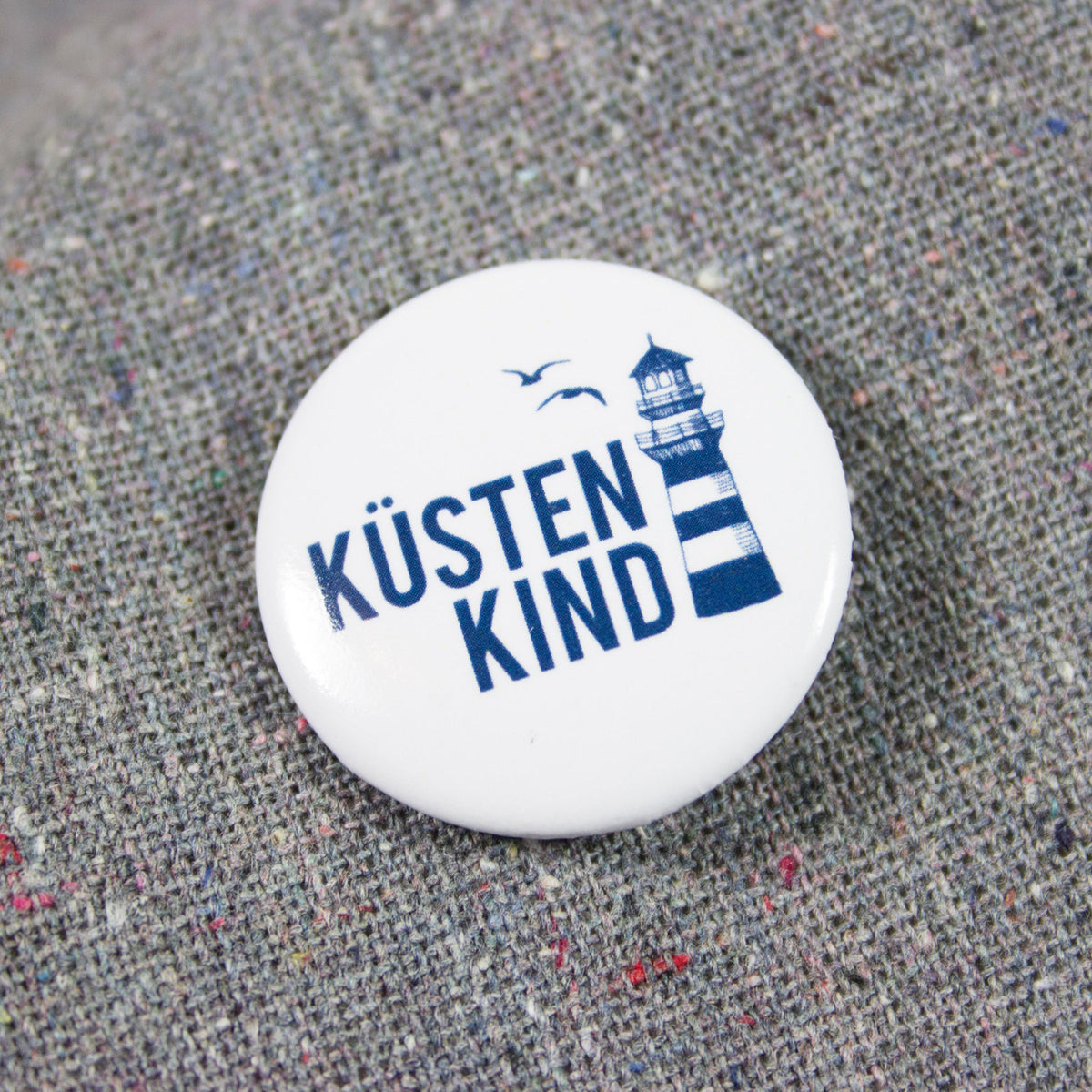 Button &quot;Küstenkind&quot; - bow &amp; hummingbird