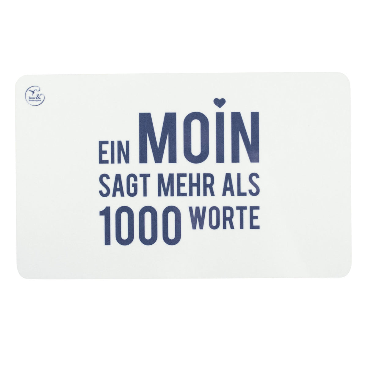 Frühstücksbrettchen &quot;Moin&quot; - bow &amp; hummingbird