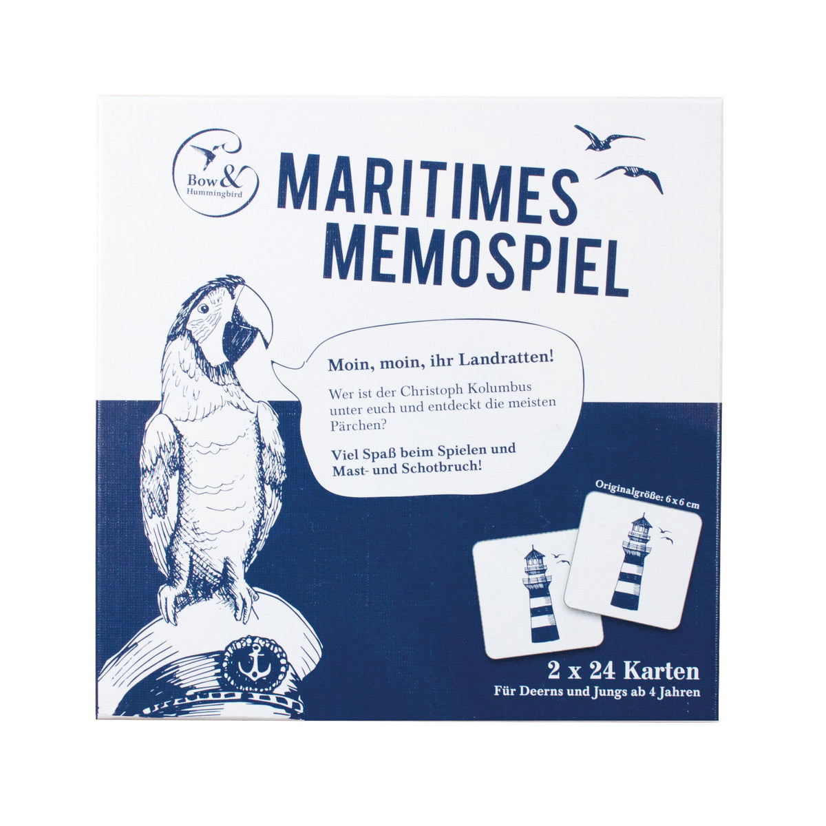 Maritimes Memospiel - bow &amp; hummingbird