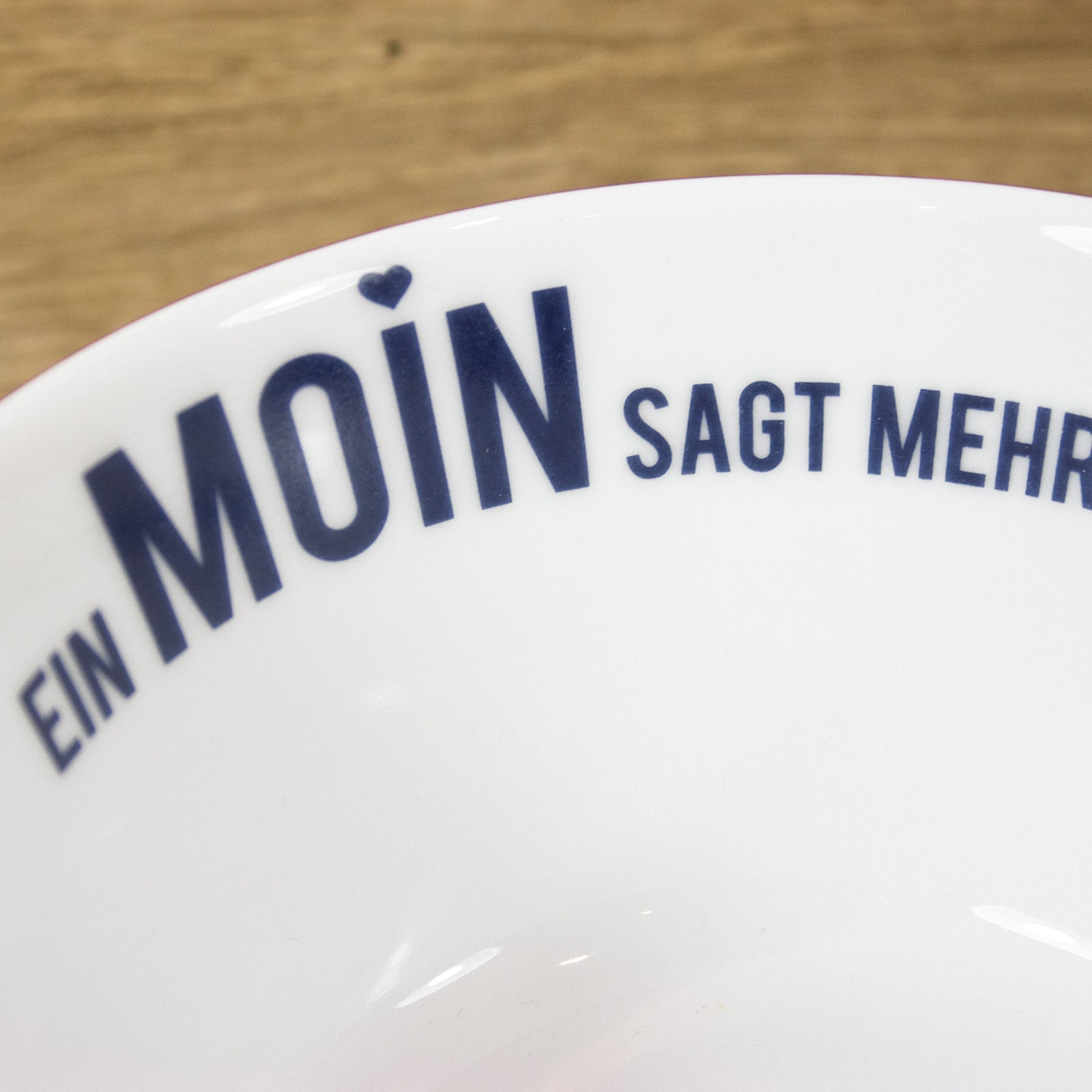 Porzellanschale "Moin" - bow & hummingbird