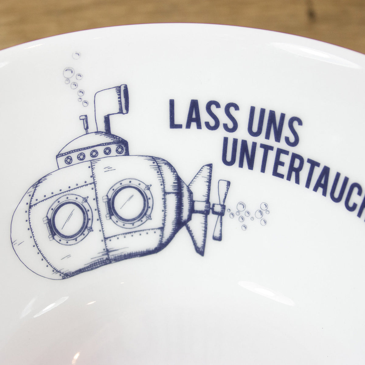 Porzellanschale &quot;Untertauchen&quot; - bow &amp; hummingbird