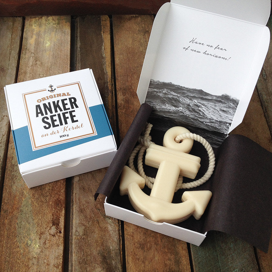 Ankerseife an der Kordel - blau - dearsoap