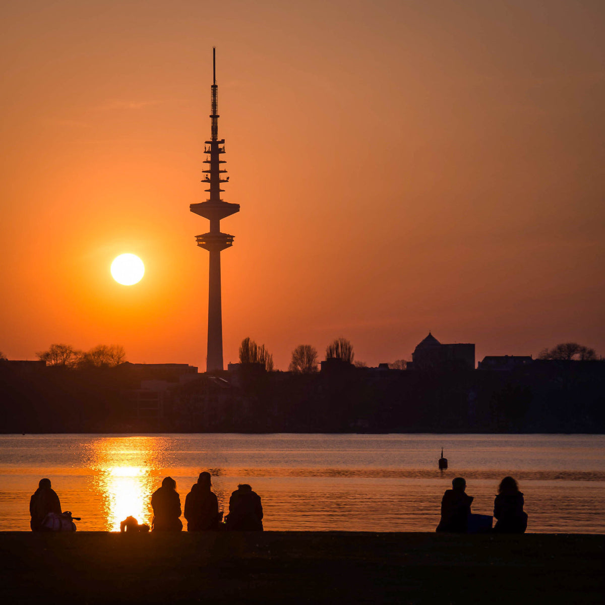 Foto &quot;Schwanenwik&quot; HH-155 10x10 - Kila