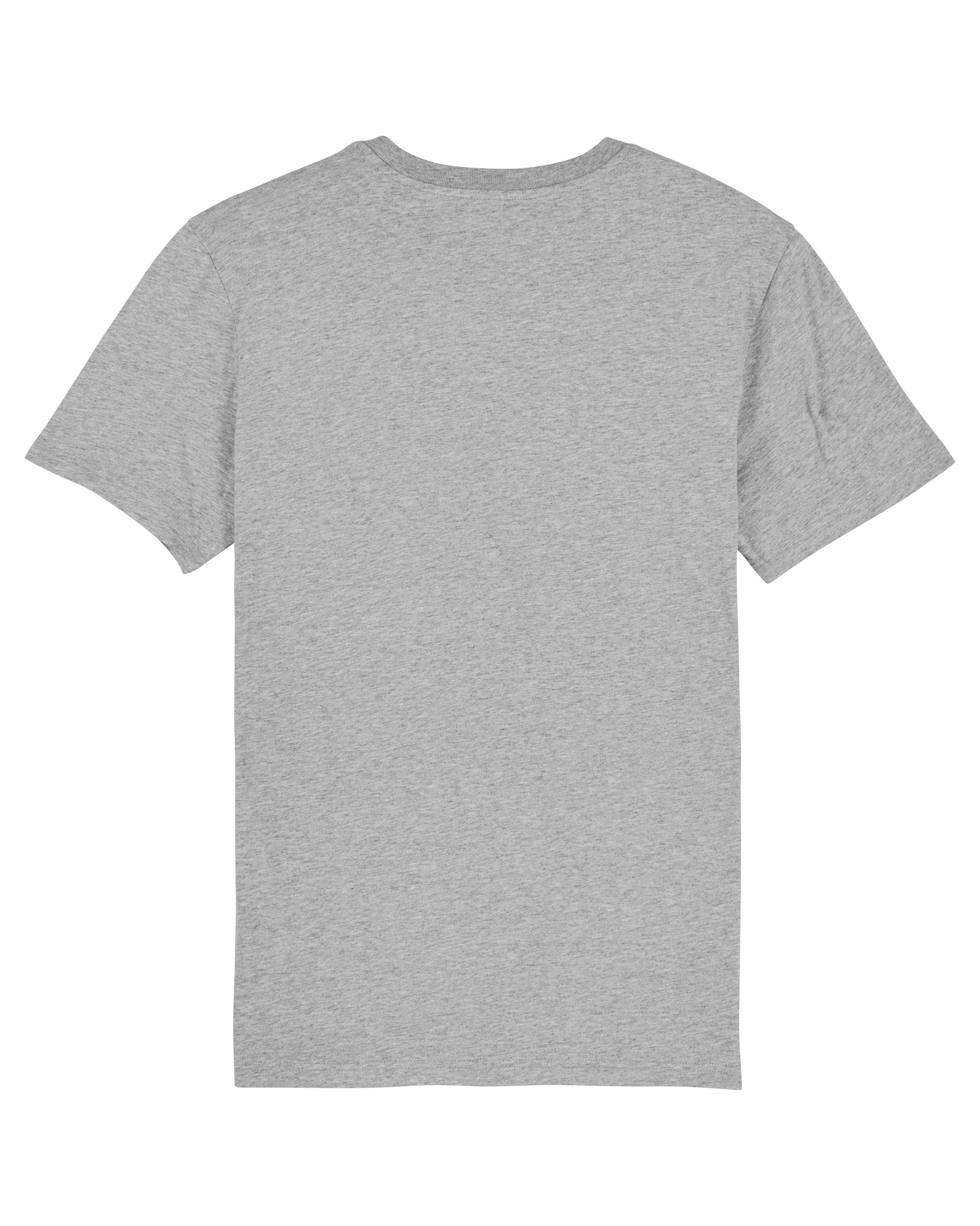 T-Shirt "Moin" Heather Grey/Neonblau