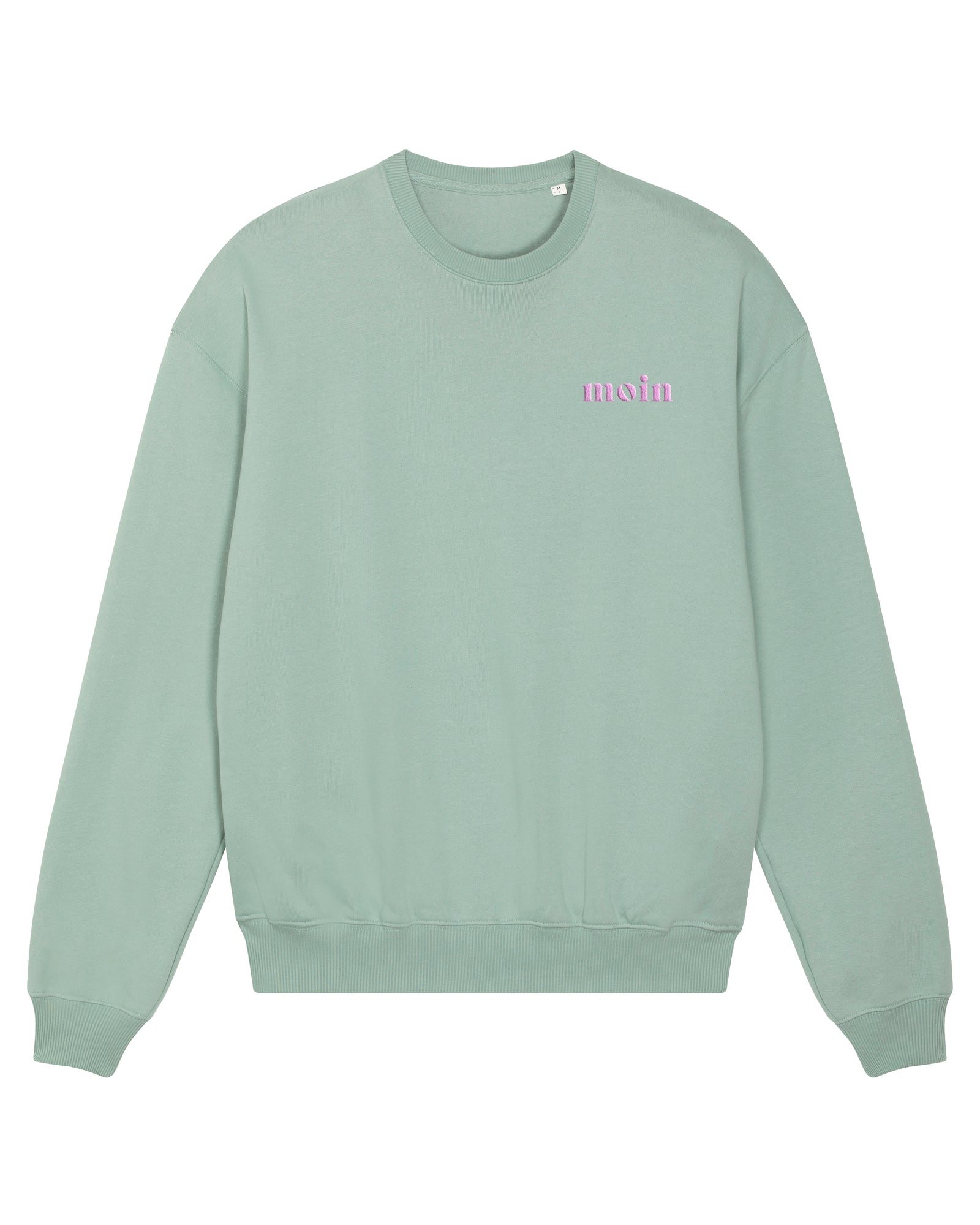 Sweatshirt "Moin" Aloe/Rosa Stick